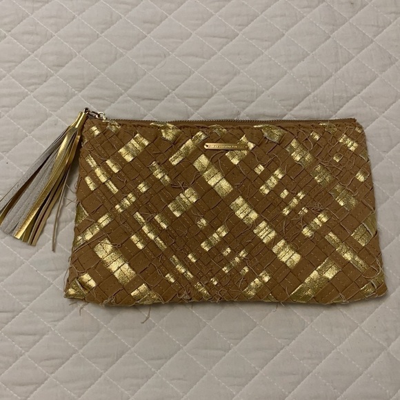 ANTHROPOLOGIE Monserat De Lucca Dupri Vega Clutch purse boho top zipper closure - Picture 1 of 10
